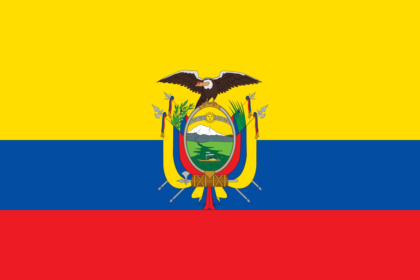 Bandera de ECUADOR